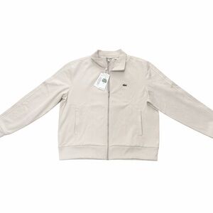 Lacoste Light Tan Cream Zip-Up Jacket